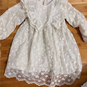ZARA Elegant White Lace Kids Dress